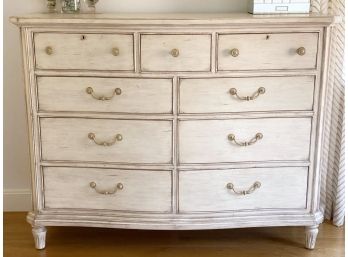 Stanley Furniture French Country White Wash Dresser With A Distressed Finish
