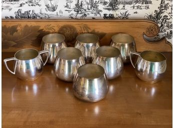 Vintage Bundle Of Wm A. Rogers Silverplate Cups Creamer And Sugar