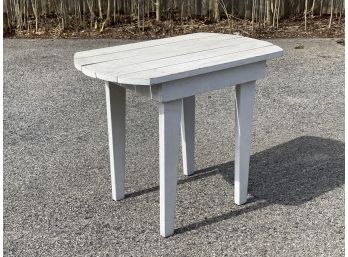 White Wash Adirondack Style Outdoor Accent Table