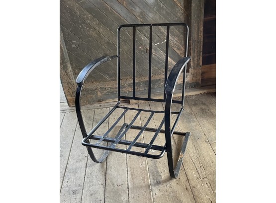 Vintage Wrought Iron Rocking Chair