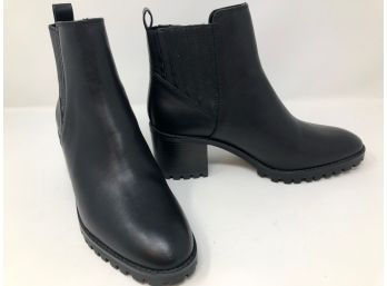New Zara Basic Boot With Ankle Gusset - Sz 40
