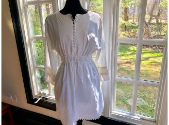 Apiece Apart - Simple Cotton Dress In White - Perfect For Hot Lazy Days - Sz 4