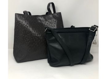 La Bagagerie Travel Crossbody Bag And Faux Ostriche By Renee's Of New York