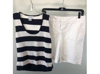 Never Go Wrong With Navy And White Calvin Klein And Caslon