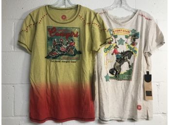 Get Your Cowgirl On! NWT Double D Ranch Cotton T-Shirt Set - XL