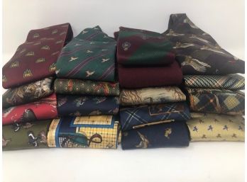 Hunting Theme Neckties - @16 In All - Ducks, Dogs, Fish