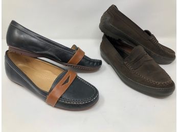 Womens TODS And Sebago Loafers - Comfy Soles - Sz 9