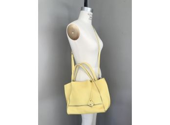 Botkier Soho Leather BucketTote/Crossbody/Shoulder Bag  In Yellow WDust Bag MSRP $288
