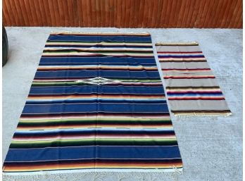 Two Imported Handwoven Rugs