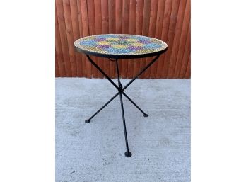 Small Tile Top Side Table