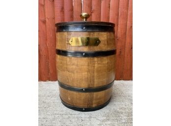 Vintage Wooden Barrel Cooler