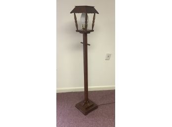 Vintage Solid Wood Floor Lamp