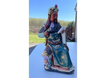 Chinese Porcelain Guan Gong Guan Yu Statue