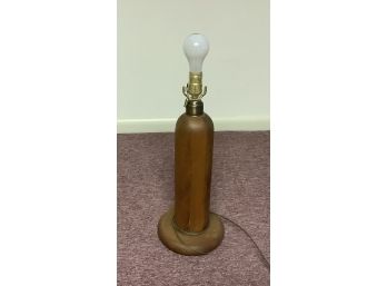 Vintage Wooden Lamp With Felt Bottom
