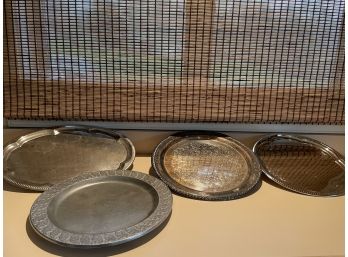 Lot Of Three Serving Trays