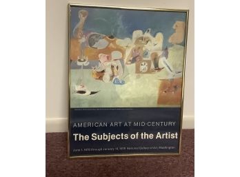 Framed Poster American Art At Mid Century