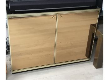 Gold Mirrored TV Media Unit Entertainment Stand