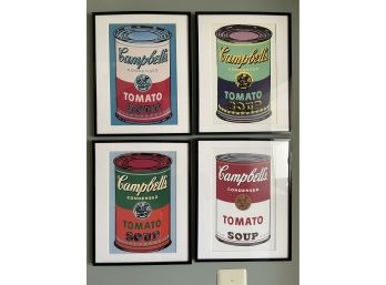 Lot Of Four Vintage Campbells  Soup Framed Pictures