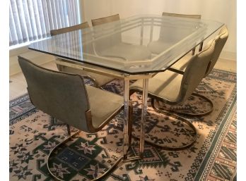 Glass Table And Chair