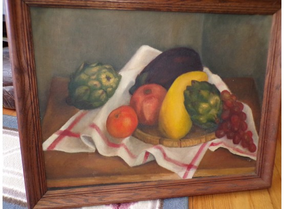 Painting Oil On Canvas 'fruit Display '