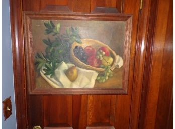 Painting Oil On Canvas' Fruit Displayed'