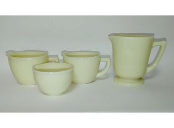 McKee French Ivory Measuring Cups (4)