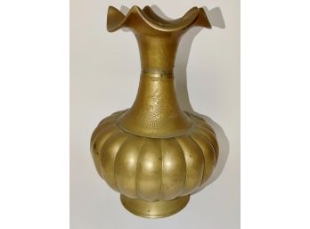 Korean Brass Melon Shaped Vase
