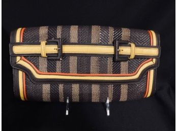 Vintage Mid-century Modern Inspired Poppy Jones Clutch Handbag