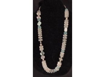 Fabulous Asymmetrical Acrylic Bead Necklace - Vintage Chicos