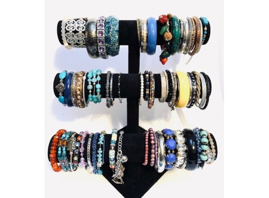 Large Grouping Of Ladies Bracelets