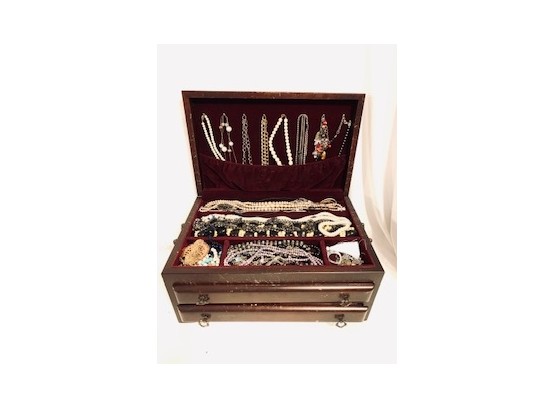Estate Jewelry Box With Contents (box # 2)