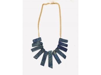 Natural Blue Lapis Lazuli Necklace