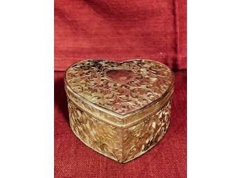 Vintage Godinger Heart Shaped Trinket Box