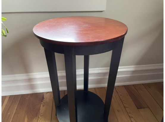 Vintage Small Wooden Round Table
