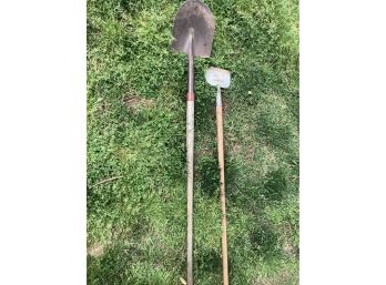 Vintage Shovel  And Sidewalk Scraper