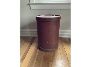 Antique Large Wood Firkin Pantry Bucket (painted)