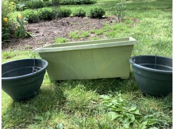 Lot Of Three Planters As Pictured