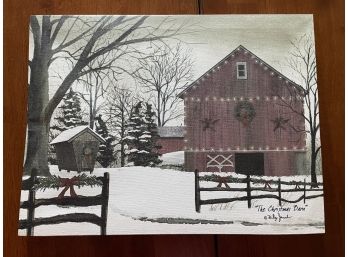 Canvas The Christmas Barn By Billy Jacobs