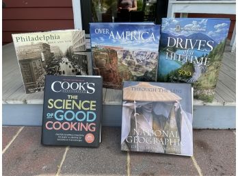Lot Of Four Coffee Table Books And One Cookbook