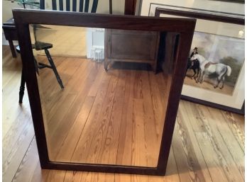 Antique Solid Wood Framed Mirror.
