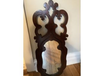 Antique Carved Wooden Mirror