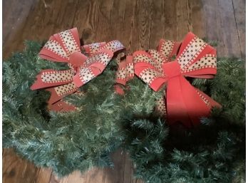 Lot Of 6 Christmas Wreaths. Great For Windows!