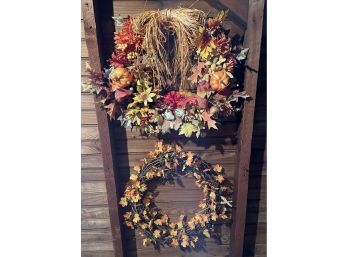 Lot Of Two Fall Wreaths