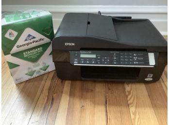 Epson Workforce 520 Wireless All In One Inkjet Printer And Paper