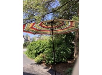 Colorful Umbrella And Stand