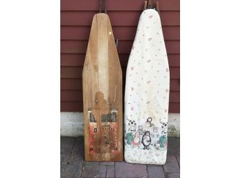 Lot Of Two Antique Ironing Boards