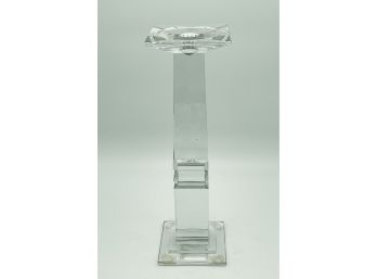 Square Shape Tall Crystal Candle Holder