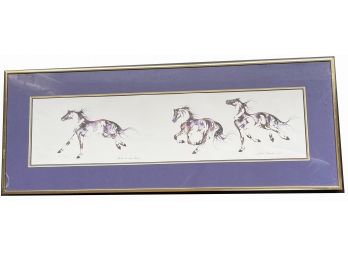 Horse Print (crack In Glass Lower Left)