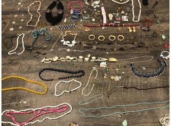 Large Lot Of Costume Jewelry. Watches, Necklaces, Earrings, Beads, Chains, And More!!!