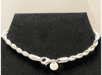 Beautiful 3mm Sterling Silver 8 Inch Bracelet Anklet Wheat Chain 925
